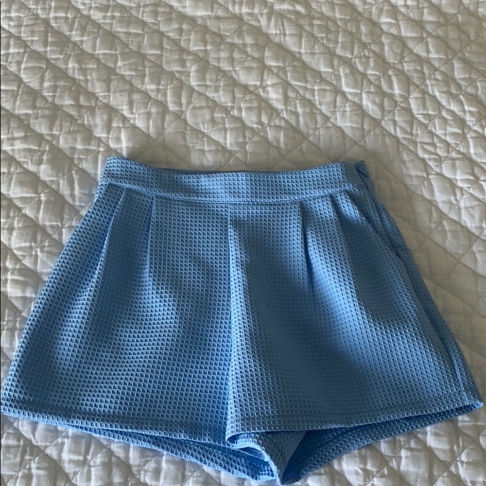 High Waisted She + Sky Textured Shorts
